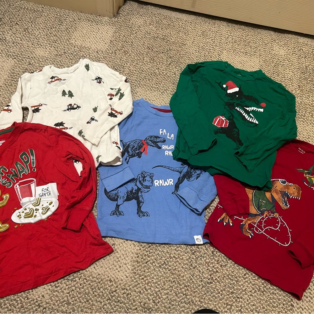 5T boys holiday shirt lot (5)